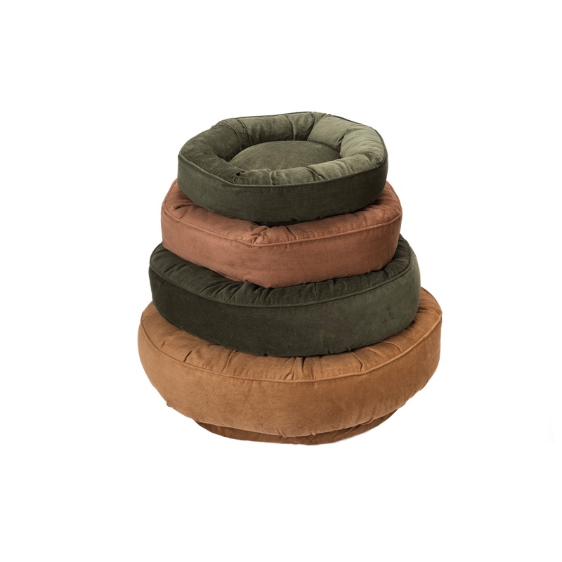 Canine Styles - Corduroy Camel or Dark Green - Dog Bed