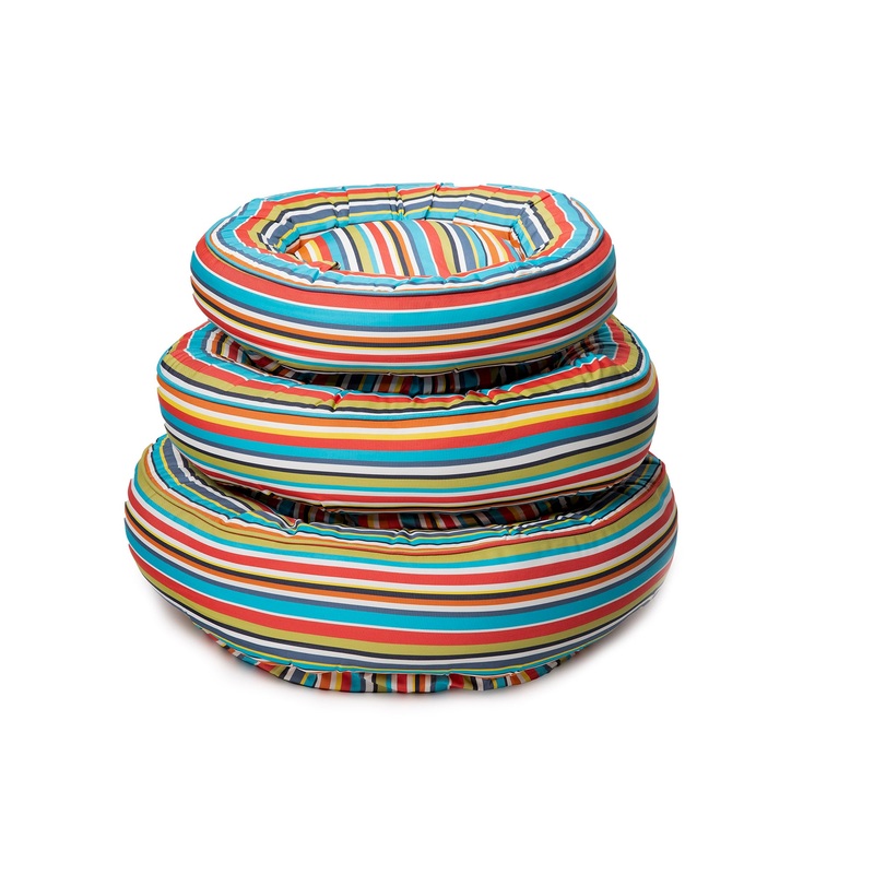Canine Styles - Cotton Canvas - Reef Stripe - Dog Bed