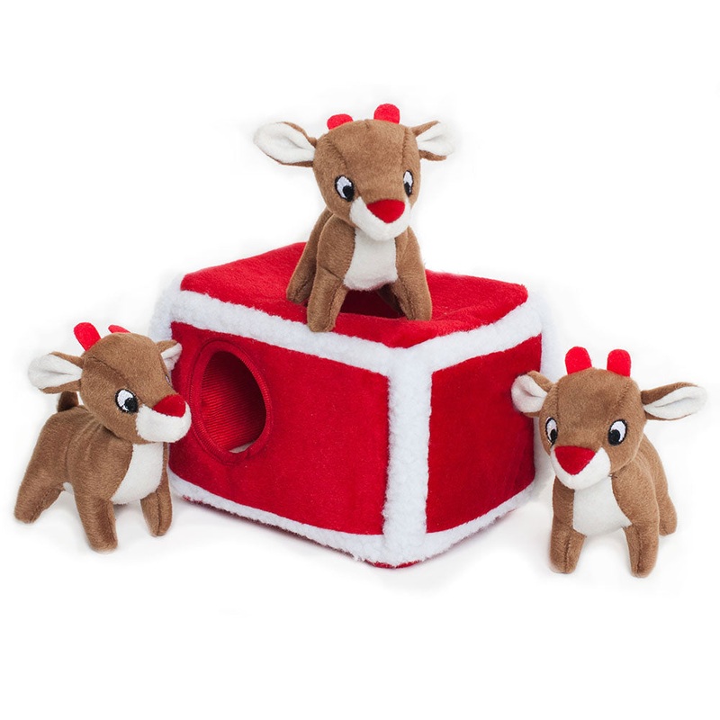 Christmas - Holiday Burrow - Reindeer Pen - Puzzle Toy - Interactive Toy