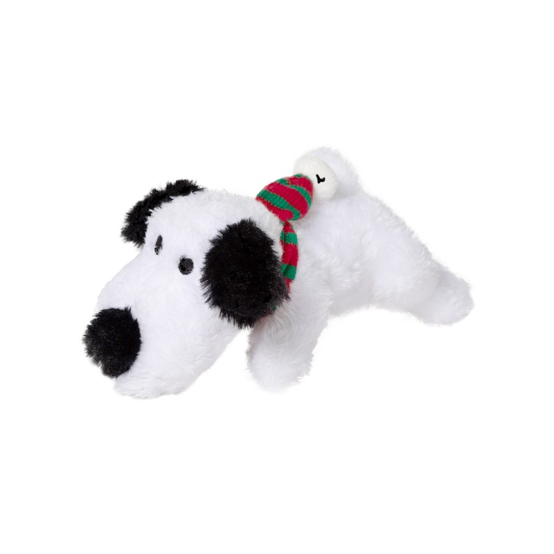 Christmas - Holiday Dog Toy - Plush White Dog "Favorite"