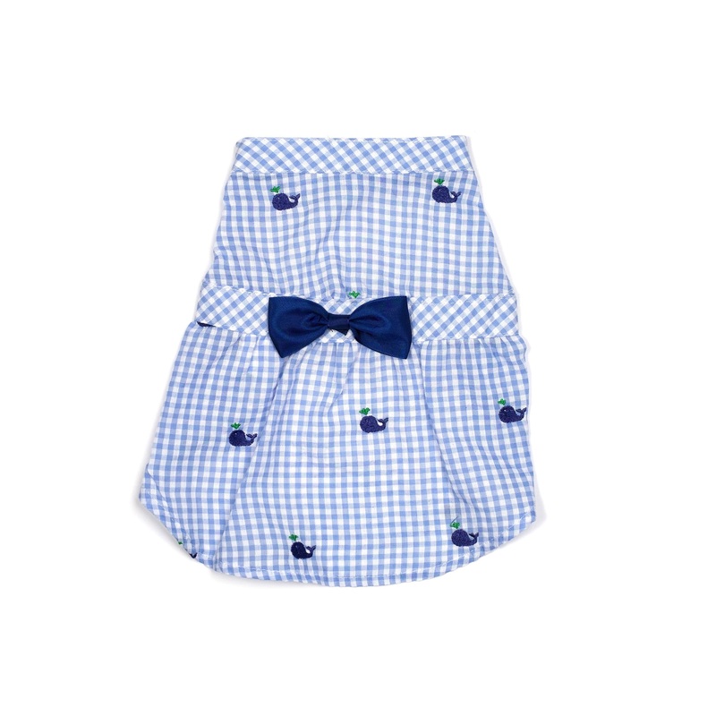 Dog Dress - Blue Whale