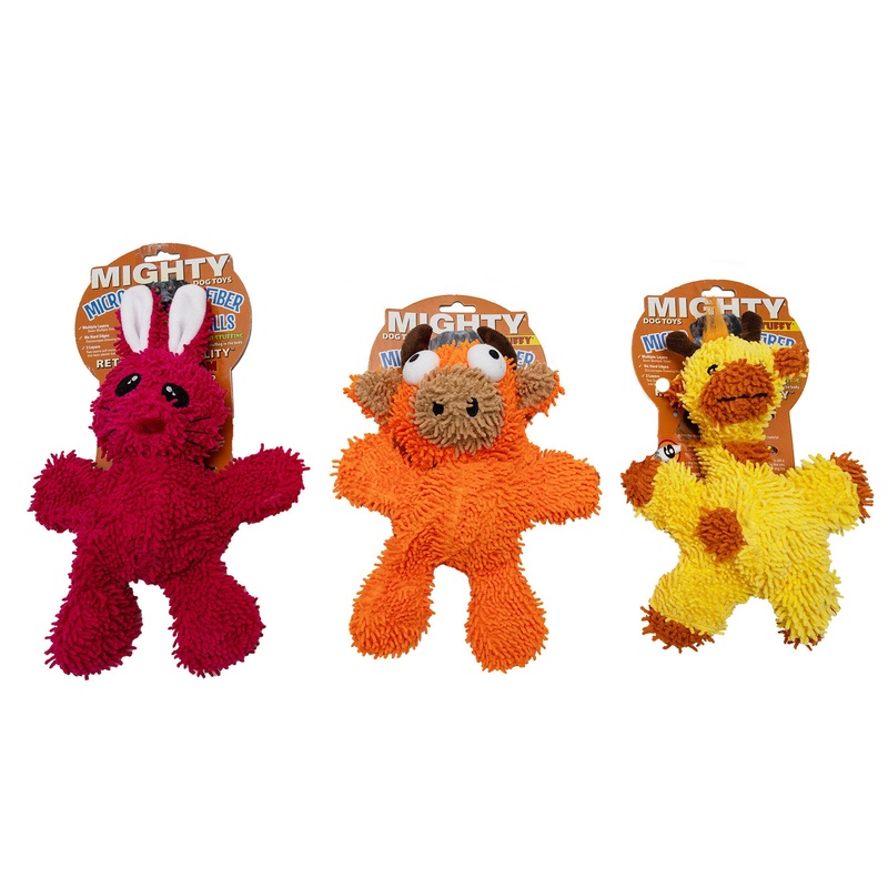 Micro Ball Durable Toys - 2 Size Options Giraffe, Pink Bunny & Orange Bull