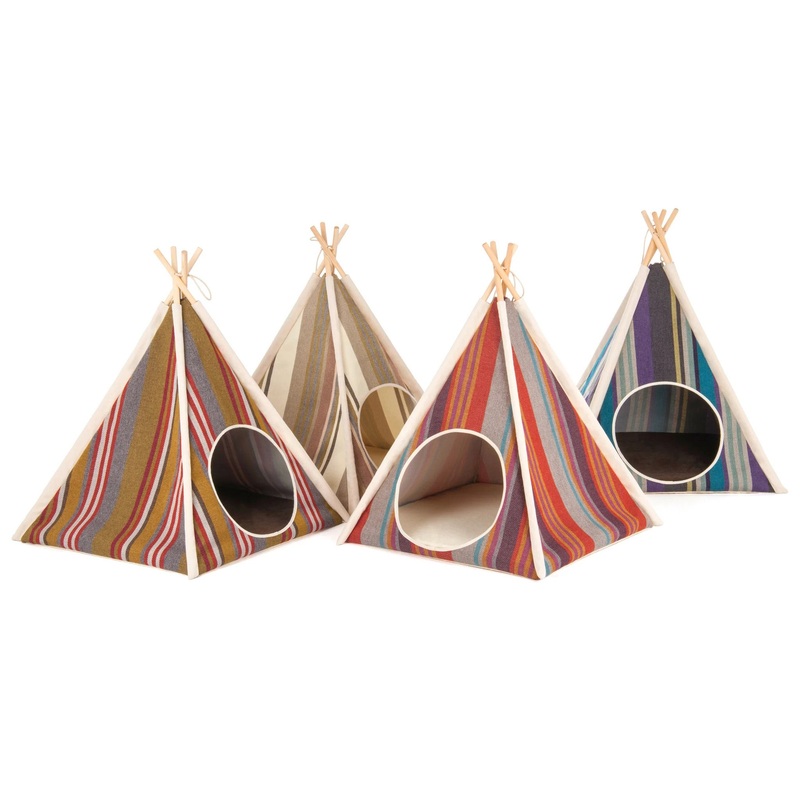 Canvas Horizon Dog Teepee - 4 Color Options