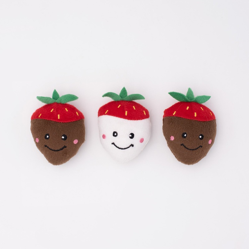 Dog Toy - Chocolate Covered Strawberries