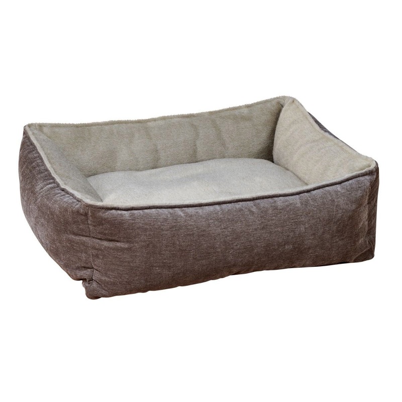 Lounger - Scoop Bed - Fawn Faux Fur