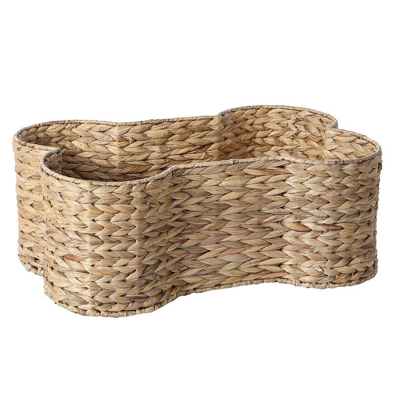 Bin - Dog Basket Toy Bin Bone Shape - Three Sizes