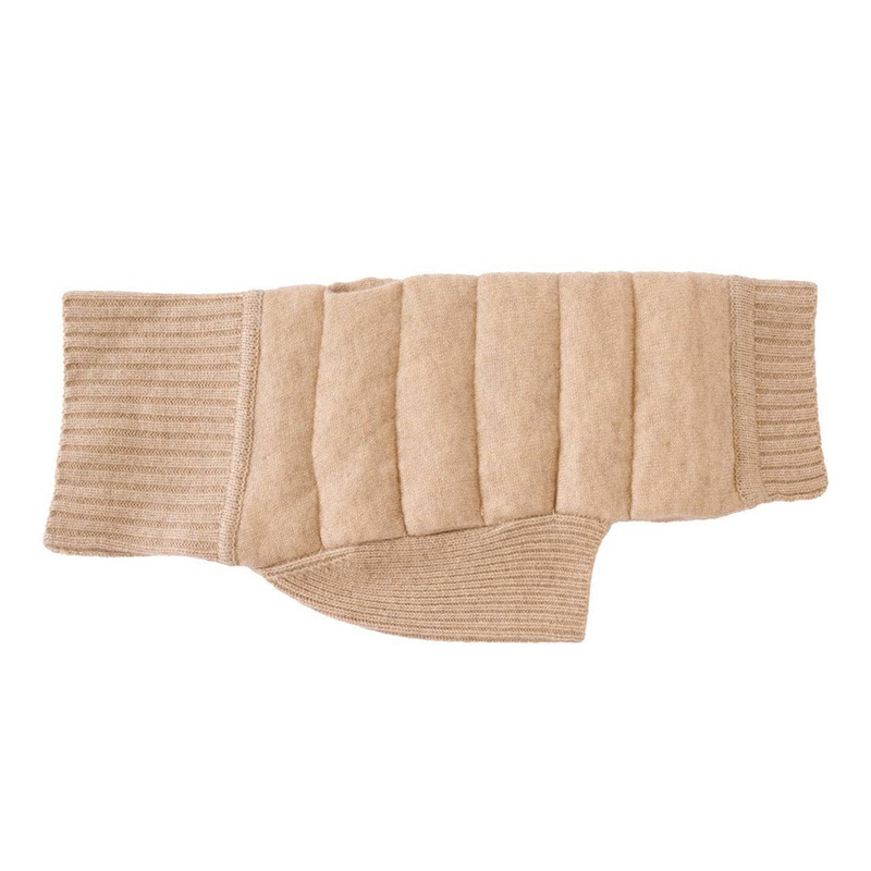 Cashmere & Down - Dog Sweater - Lilly Bird Cashmere/Down Puffer - Tan