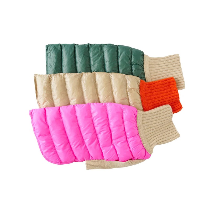 Cashmere/Down - Dog Sweater - Lilly Bird Puffer Sweater - 3 Color Options