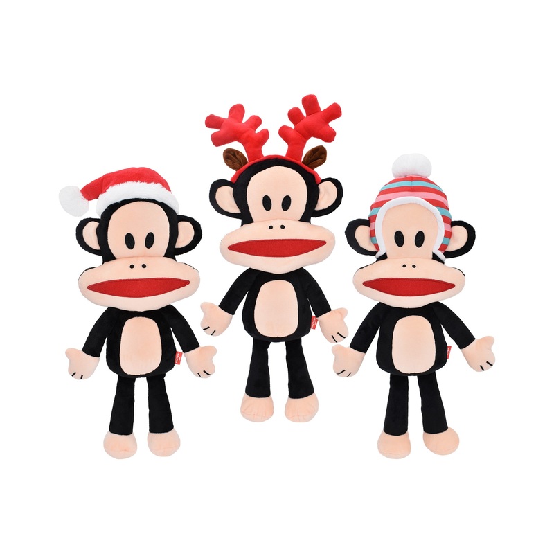 Christmas - Holiday Paul Frank Julius Dog Toys - 2 Sizes