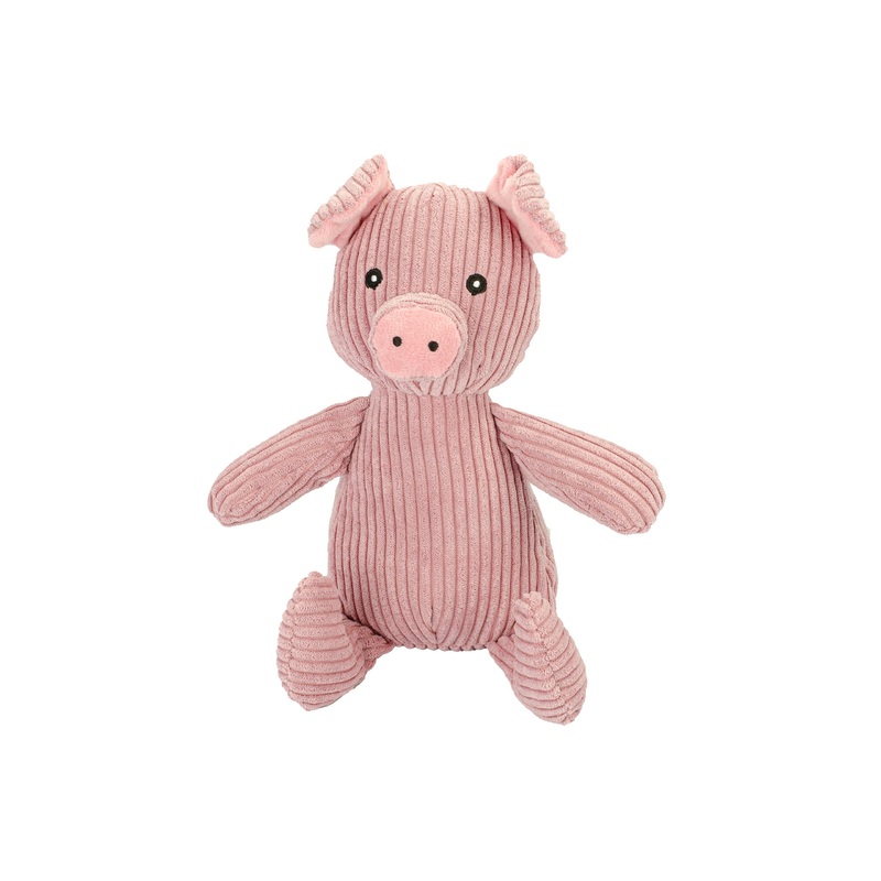 Corduroy 18" Pig with Squeaker and Crinkle Ears - Dog Toy