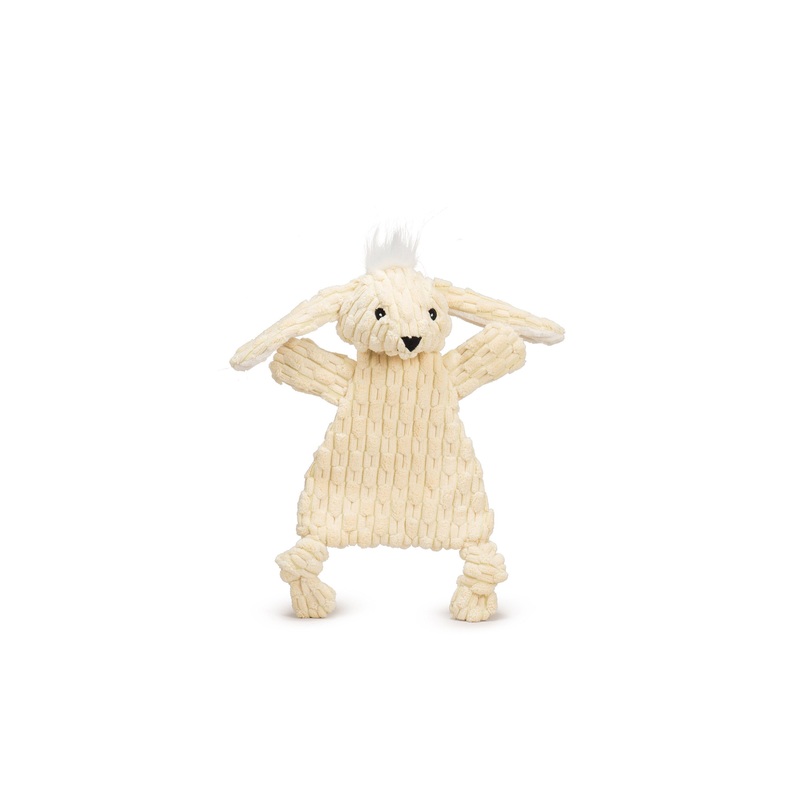 Dog Toy - Bobbi Bunny HuggleFlatties Durable Plush Dog Toy