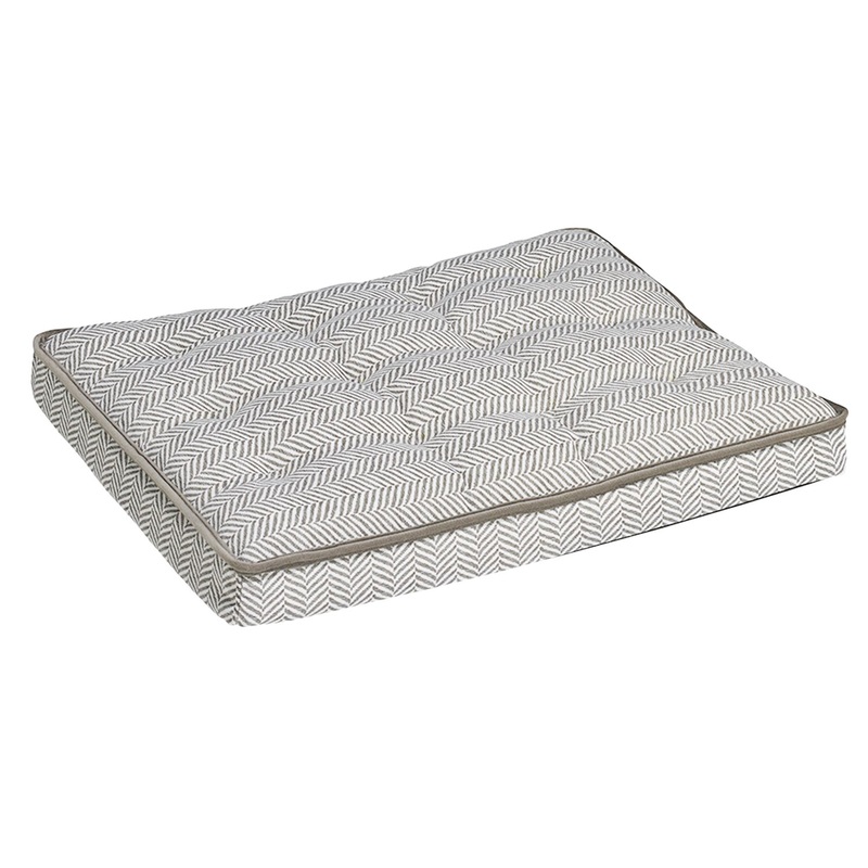 Mattress - Taupe Herringbone - Dog Bed