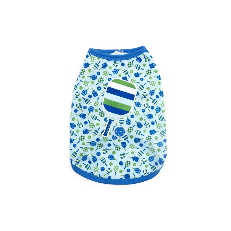Muscle Tees - Blue Pickleball - Dog Shirt