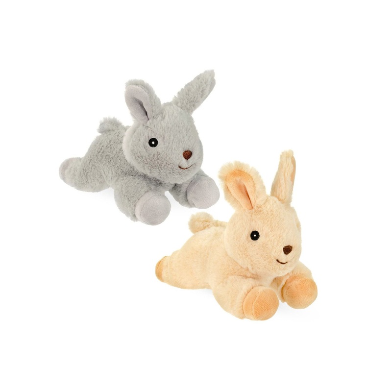 Wee 7" Bunnies with Squeaker - 2 Color Options - Dog Toy