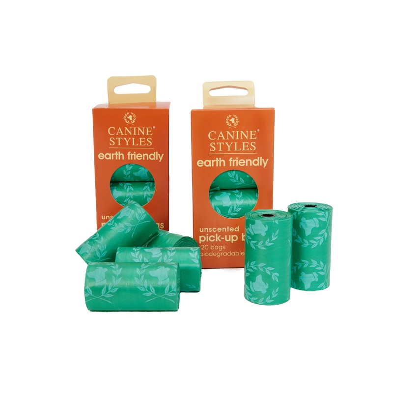 Canine Styles Unscented Pick-up Bags - Poop Bags - 120 pc