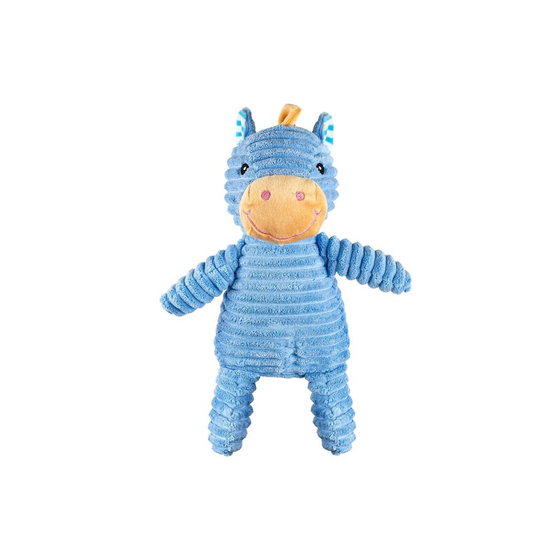 Corduroy Horse with Squeaker and Crinkle Ears - Dog Toy