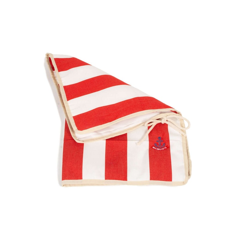 Farm Company Sailing Pet Collection Foldable Cushion Made in Italy White/Red 70x54cm -
