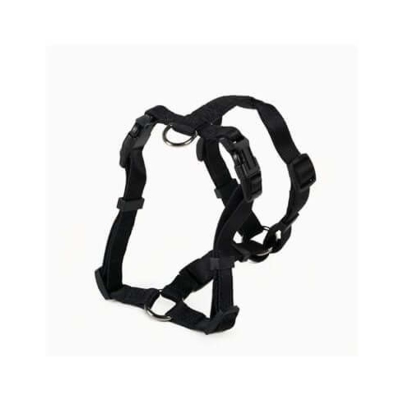 Nylon harness - H model - Black 15mmx35-50cm -