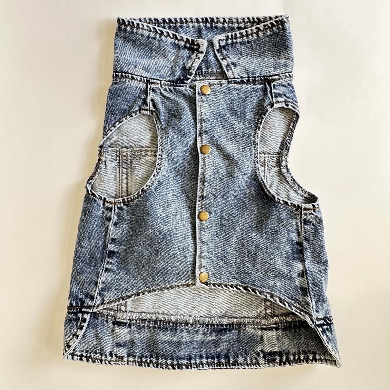 Ziggy Dog Karl Who Jeans Vest Jacket XXL -