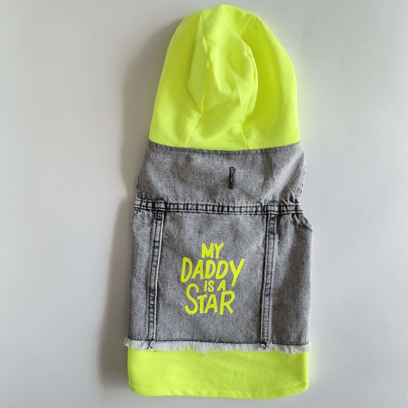 Ziggy Dog My Daddy Jeans Vest Jacket S -