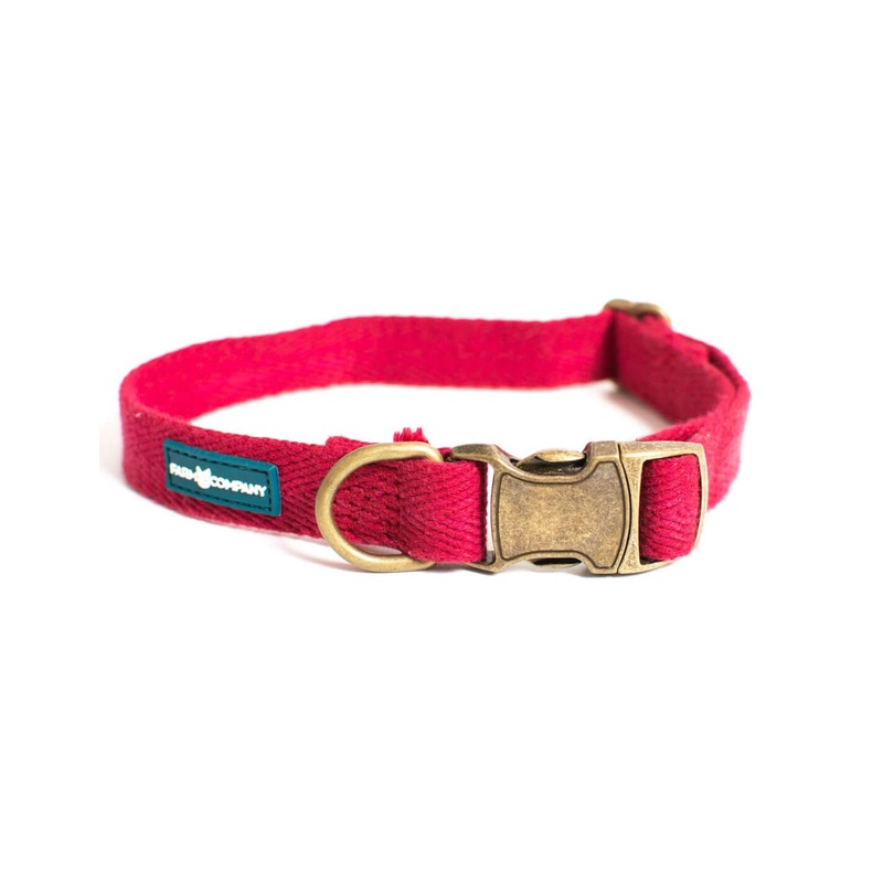 Farm Company Green Soybean Adj. Collar Burgundy - 2.5x38 60cm -