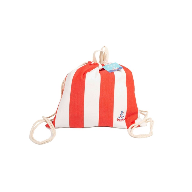 Farm Company Sailing Pet collection Woman Backpack Made in Italy white/red 28X32cm -