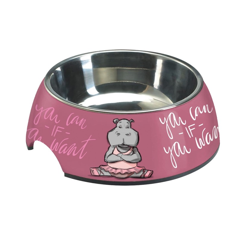 Croci Bowl Melamine Hippo - 800ML -     - 800  -