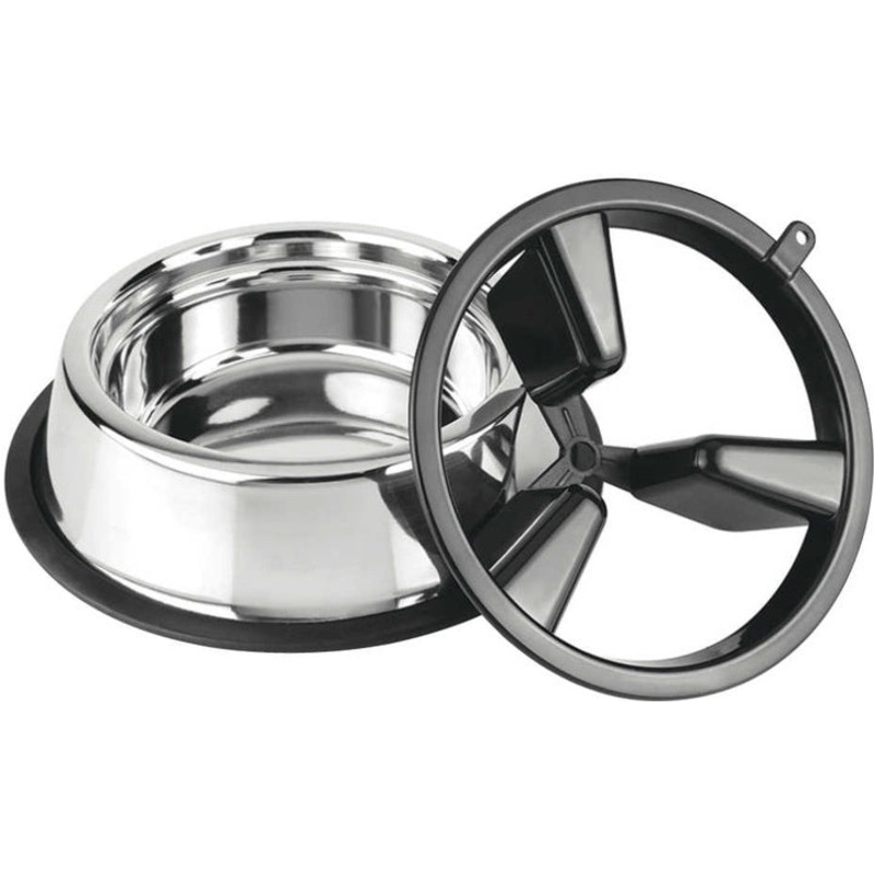 Croci Steel Bowl Slow Eating 2in1 - 27cm -        2  1 - 27  -