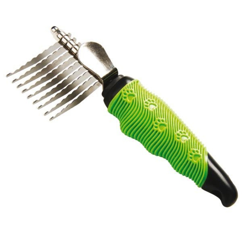 Farm Company 9 blades dematting comb with rubber soft grip -