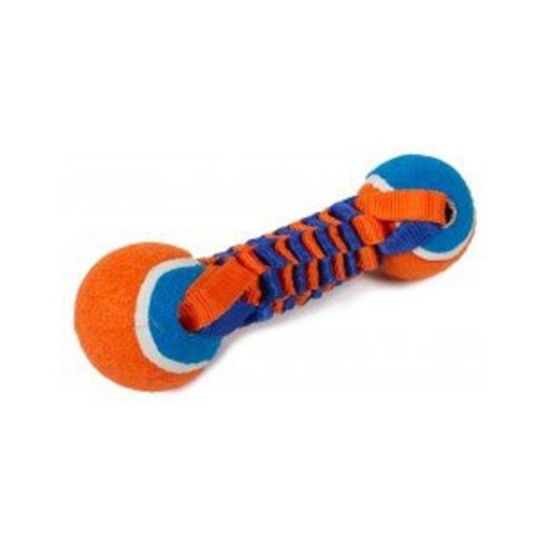 Farm Company Bite Toys Twist Dumbbell with tennis balls - 20 cm -
