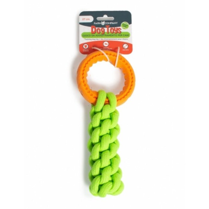 Farm Company Foam TPR Interactive Ring on Rope - 27 cm -