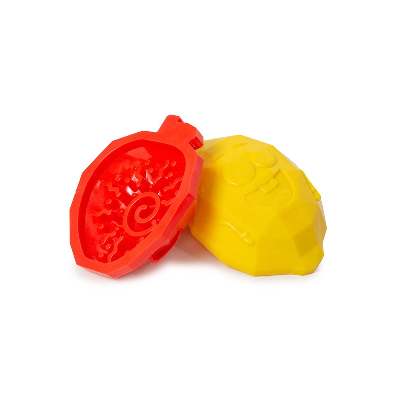 Farm Company Fruity TPR 3 in 1 Lemon shaped dog Toy / Bowl / -