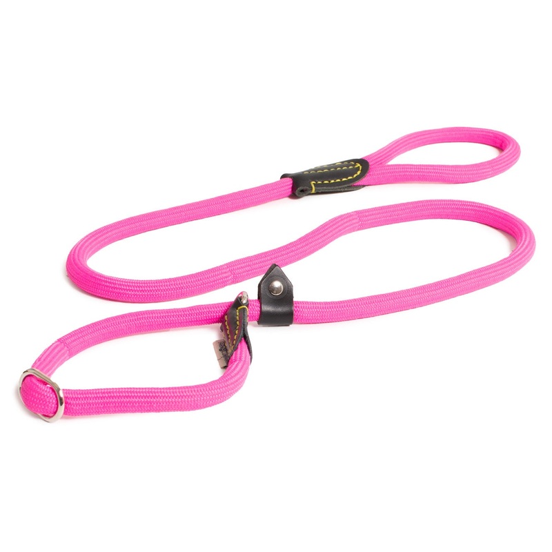 Farm Company Nylon rope choke leash Pink - 13mm x 150 -