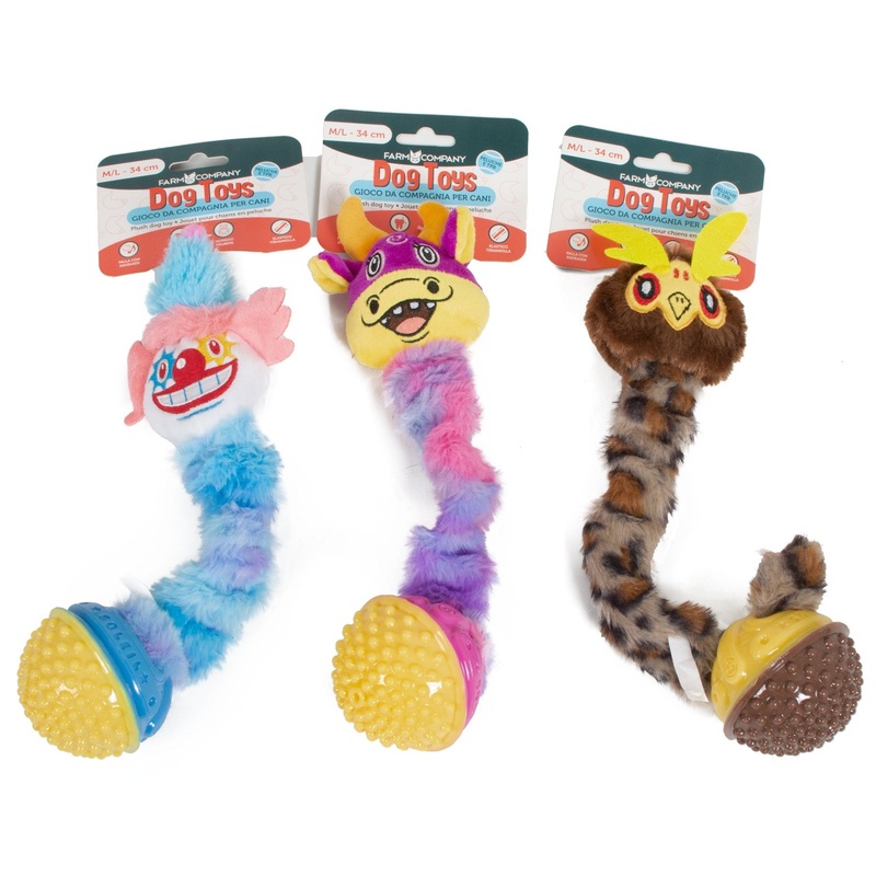 Farm Company Stretchy Plush toy w/TPR ball ass - M/34x12cm -