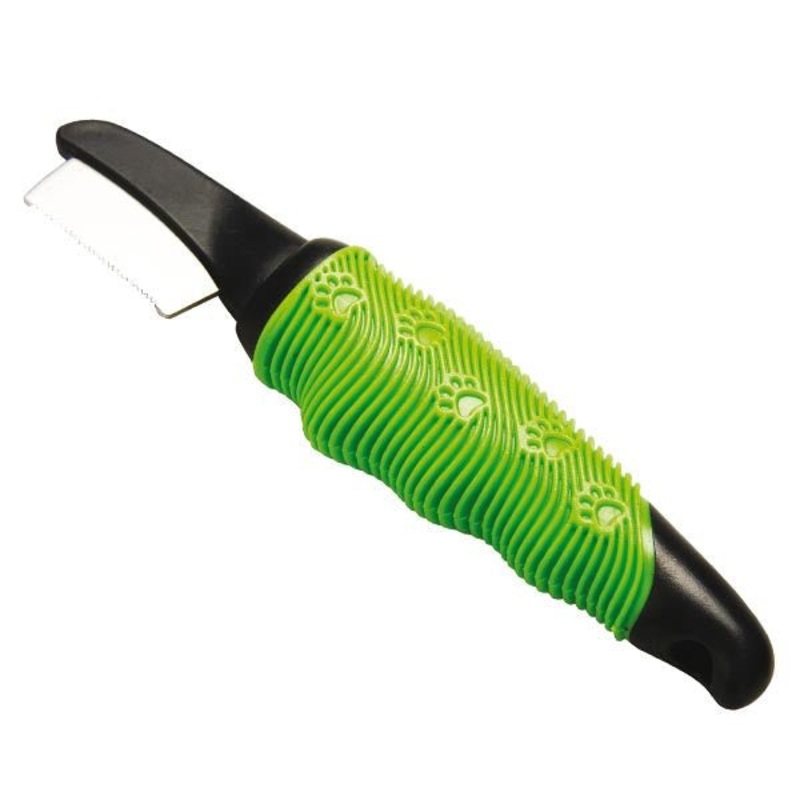 Farm Company Stripping fine knife comb with rubber soft grip -