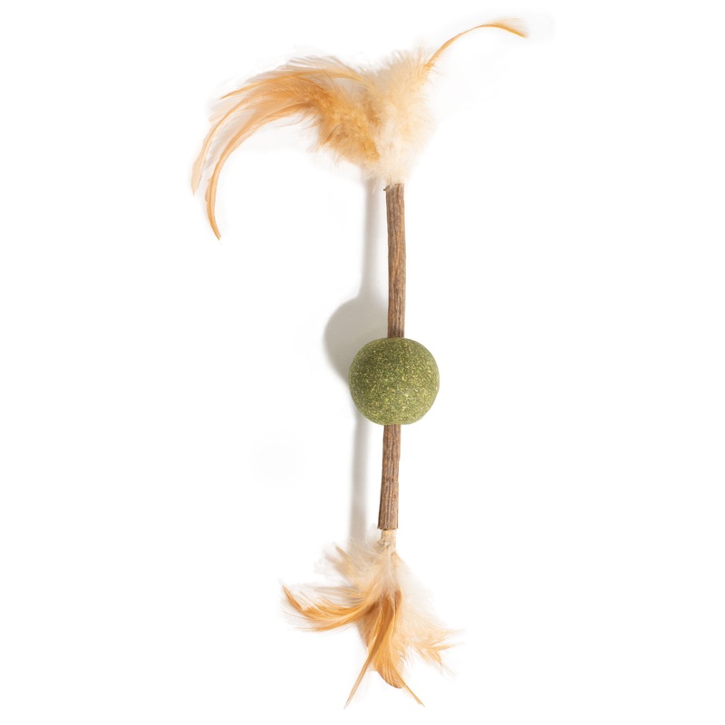 Farm Company Green Matatabi Catnip and feathers Cat toy - 12 cm -