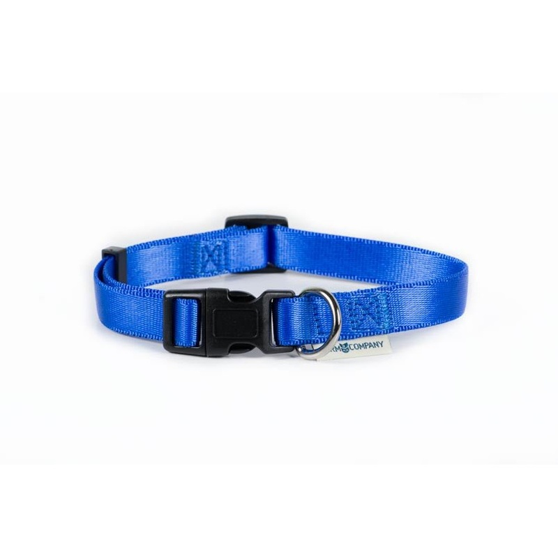 Farm Company Nylon Adjustable Collar Blue - 25mmx45 60cm -
