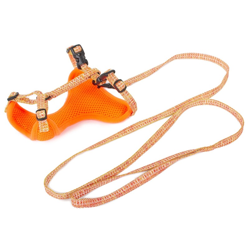 Farm Company Nylon Deluxe Kit Harness  Orange Leash - 1x35 40 120cm -