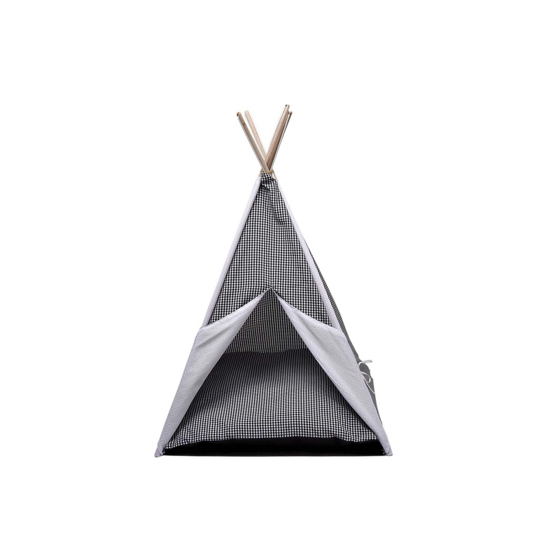 Farm Company Vichy Pet Tent Black - 47x47x75 -