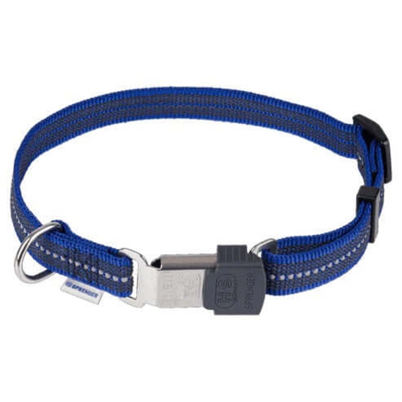 Herm Sprenger Adjustable Collar - reflecting, blue, 40-55 cm / 16-22" -