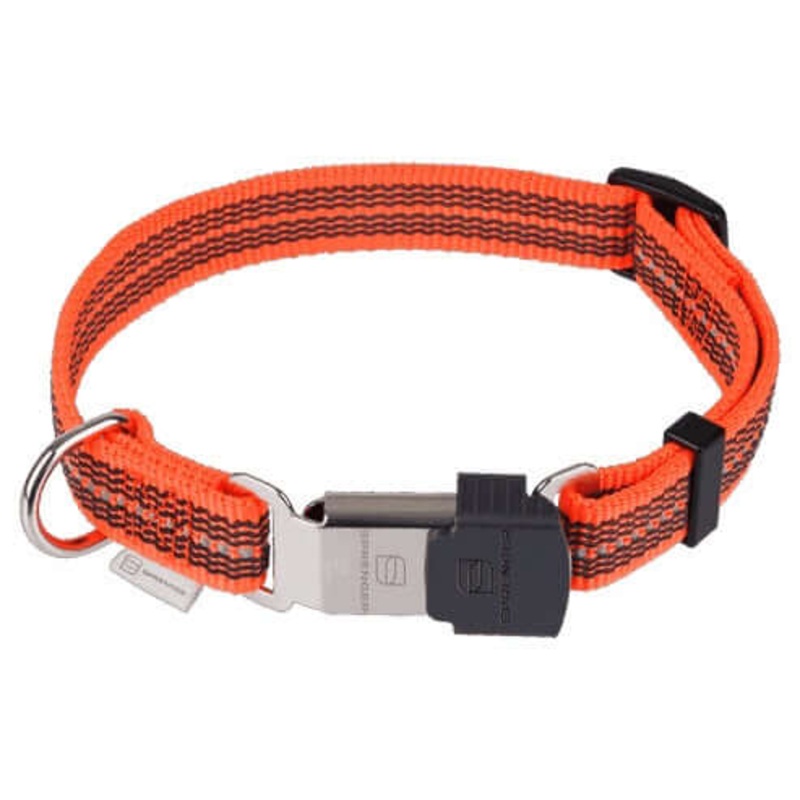 Herm Sprenger Adjustable Collar - reflecting, orange, 40-55 cm / 16-22" -