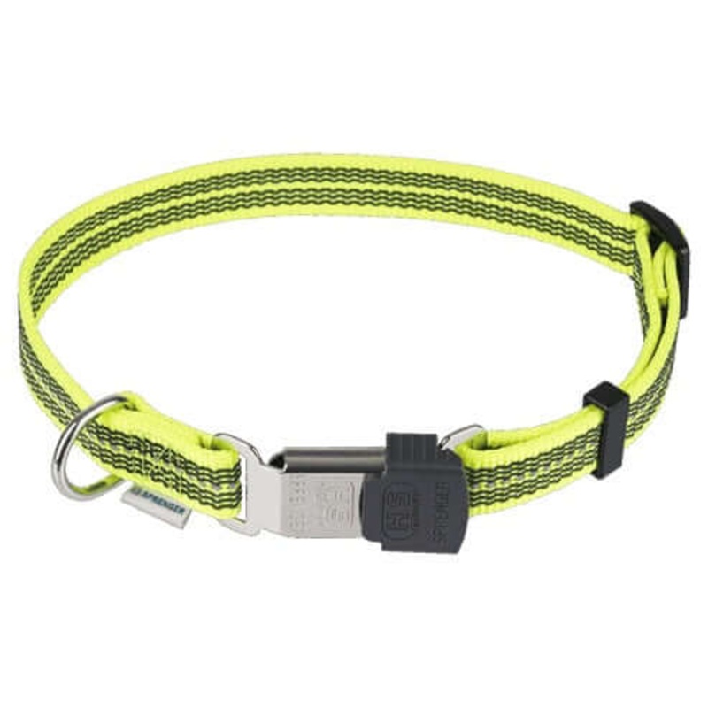 Herm Sprenger Adjustable Collar - reflecting, yellow, 40-55 cm / 16-22" -