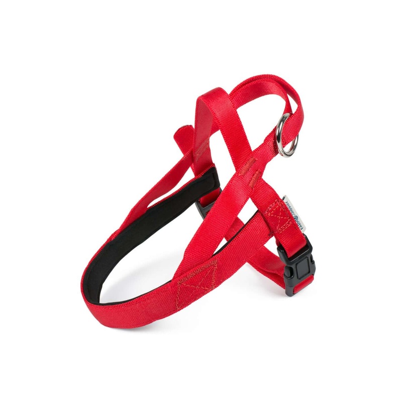 Nylon Norwegian padded harness Red XXL 30mmx51-100 -