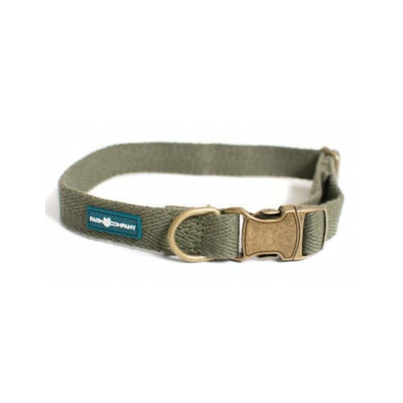 Farm Company Green Soybean Adj. Collar Olive Green - 2x33 50cm -