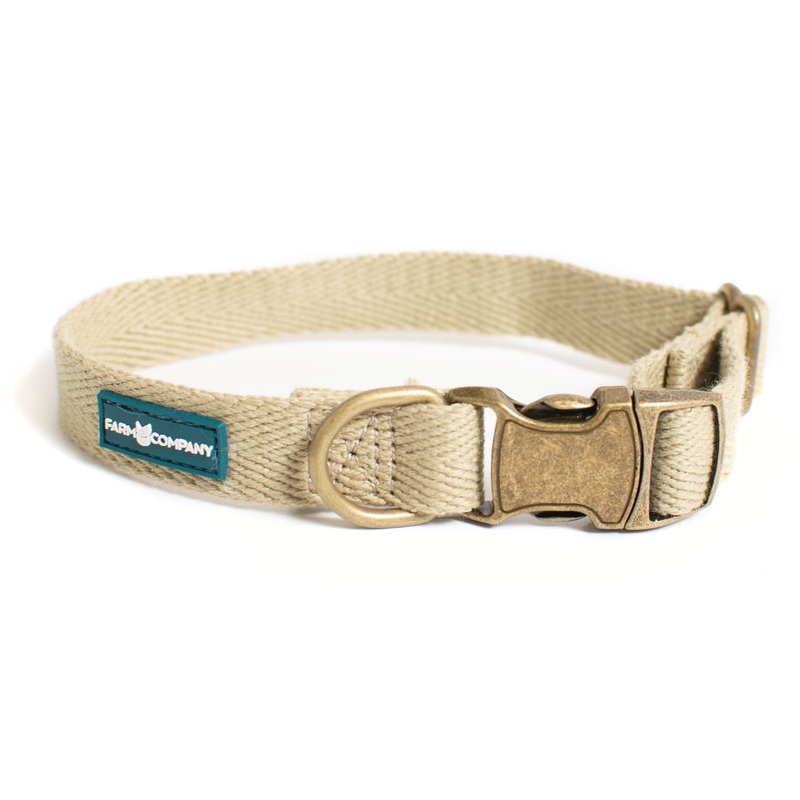 Farm Company Green Soybean Adj. Collar Taupe - 2x28 40cm -