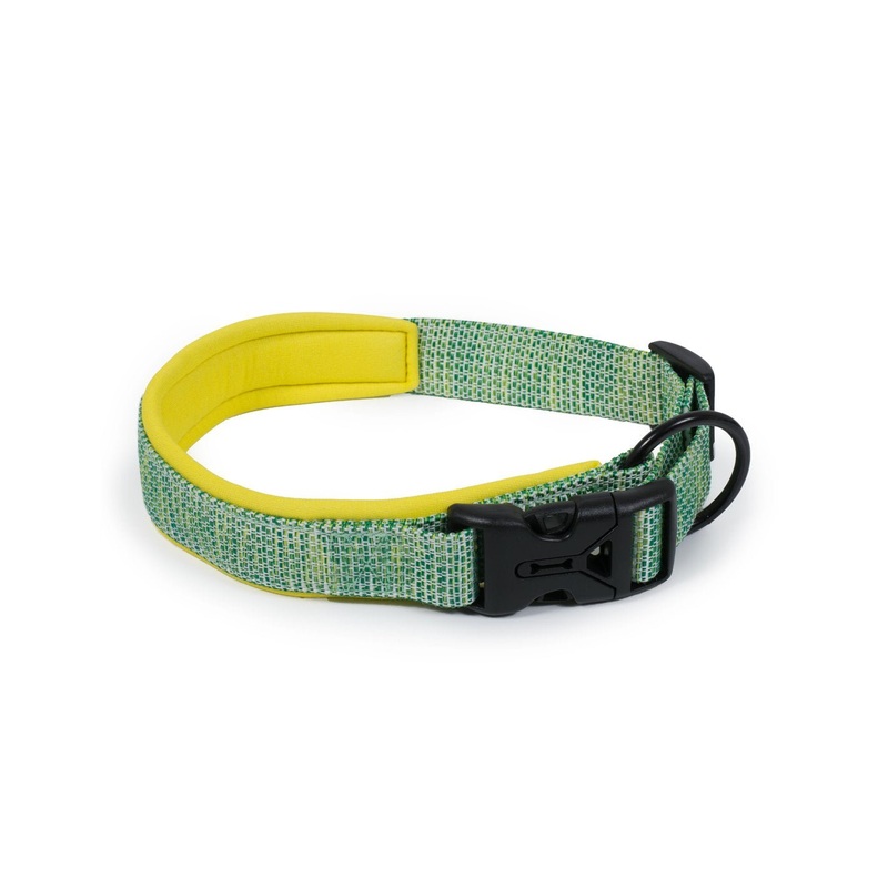 Farm Company Nylon Deluxe Collar Lime Green - L 25mmx43 50cm -