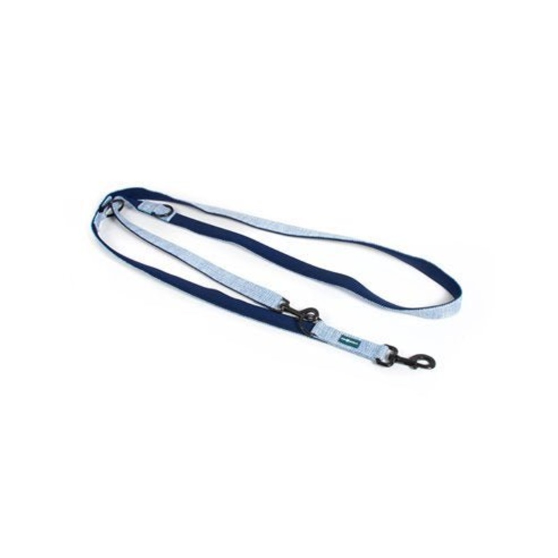 Farm Company Nylon Deluxe padded training leash Blue - 25mmx220cm -