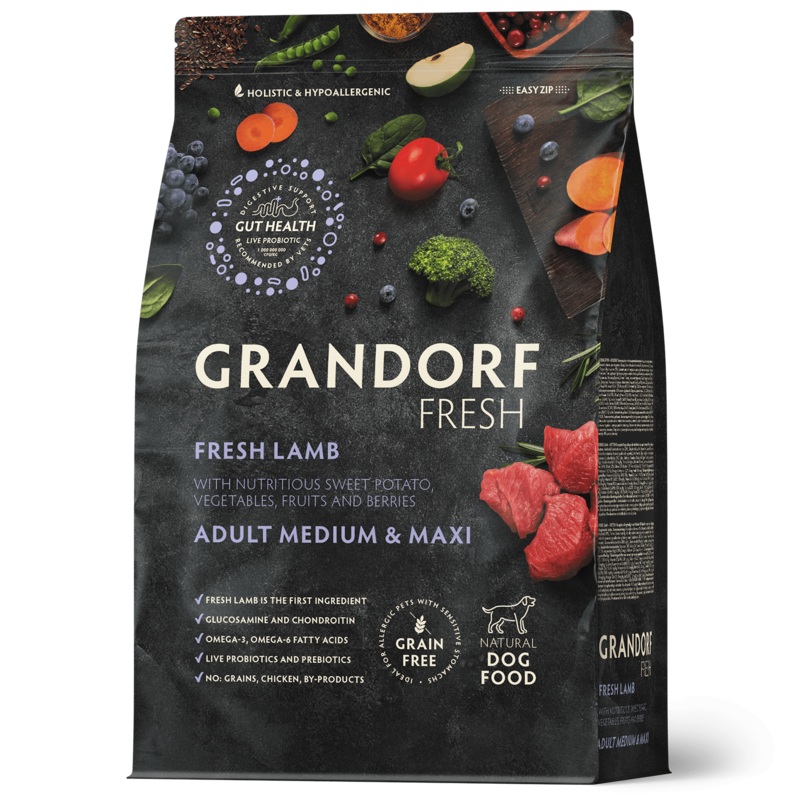 Grandorf Fresh  Fresh Lamb  Adult Medium & Maxi Breeds Dog Food 3Kg