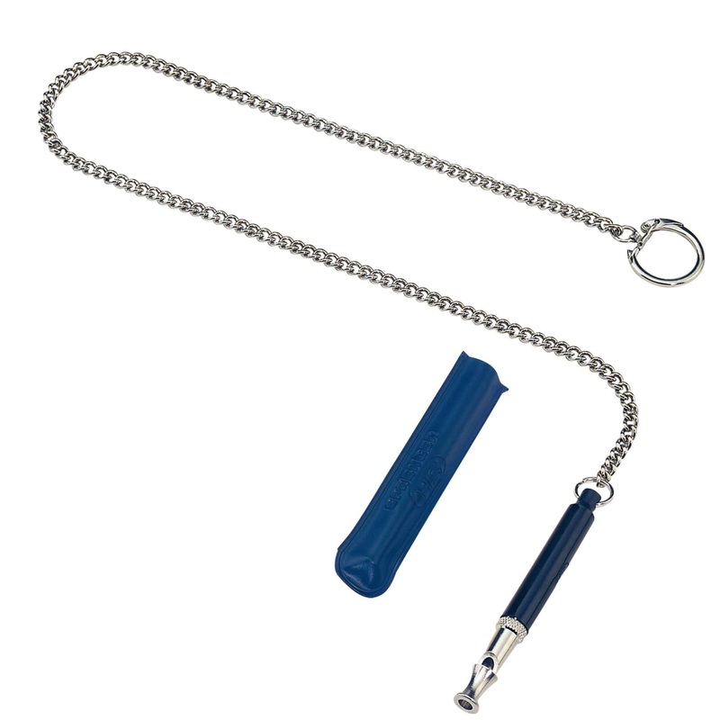 Herm Sprenger Soundless Training Whistle with Plastic Cover Sleeve & Chain -