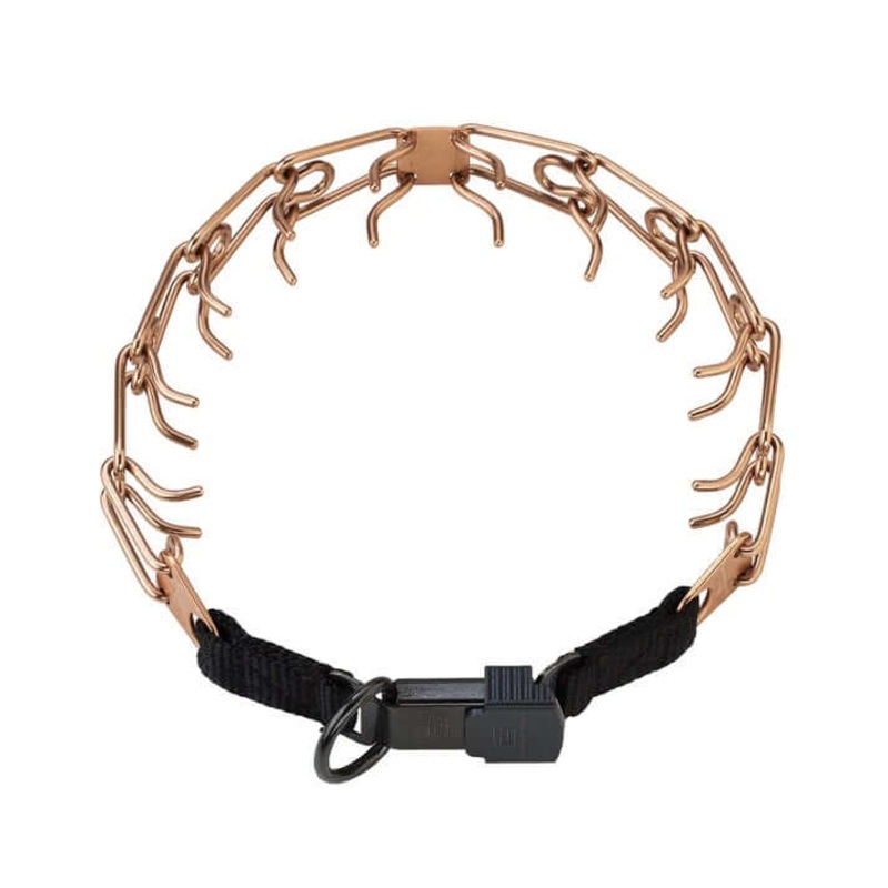 Herm Sprenger ULTRA-PLUS Training Collar with Center-Plate and ClicLock - CUROGAN, 2.25 mm, 40 cm / 16" -